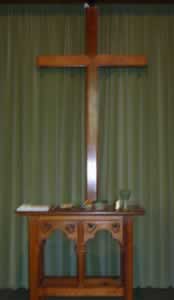 Cross and altar