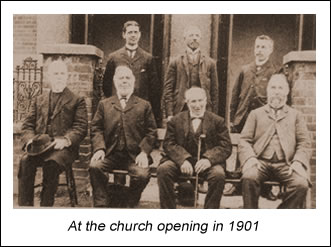Trustees at church opening in 1901