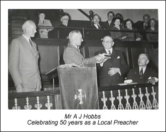 Celebrating A J Hobbs's 50 years as a Local Preacher