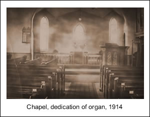 Dedicating the new organ, 1914