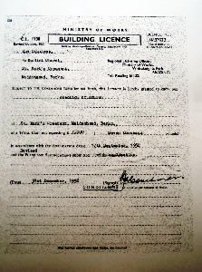 Building Licence 1952